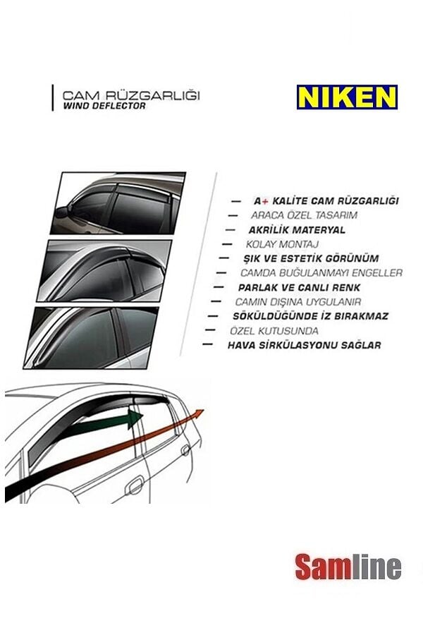 Cam Rüzgarlığı Kromlu 4'lü Set Skoda Octavıa (2013-2017)