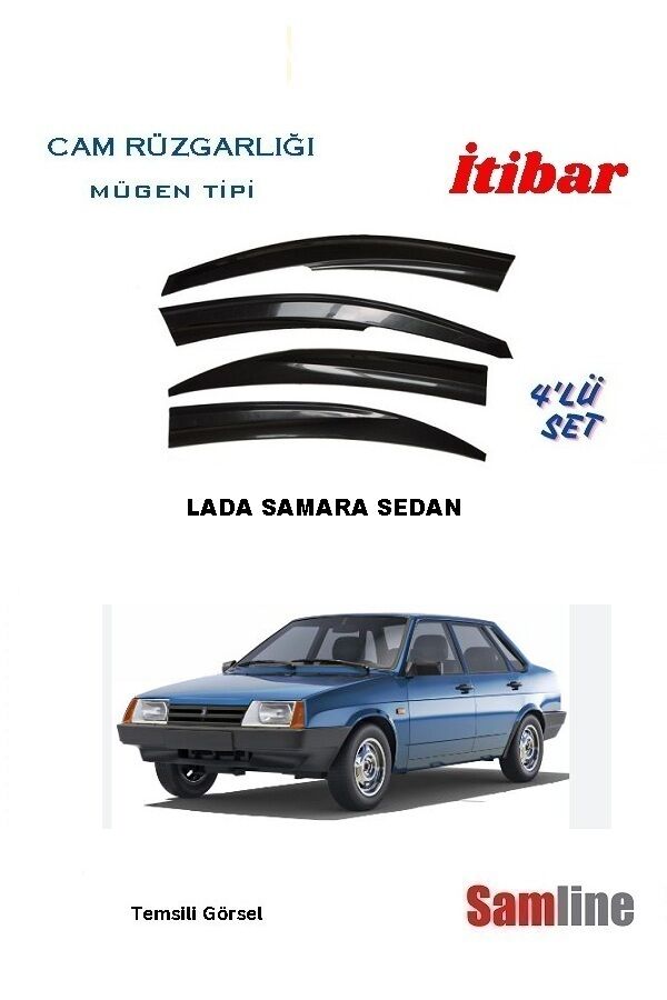 Cam Rüzgarlığı 4'lü Set Lada Samara Sedan Tüm Modeller