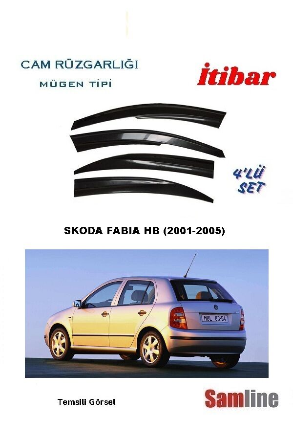 Cam Rüzgarlığı 4'lü Set Skoda Fabıa HB (2001-2008)