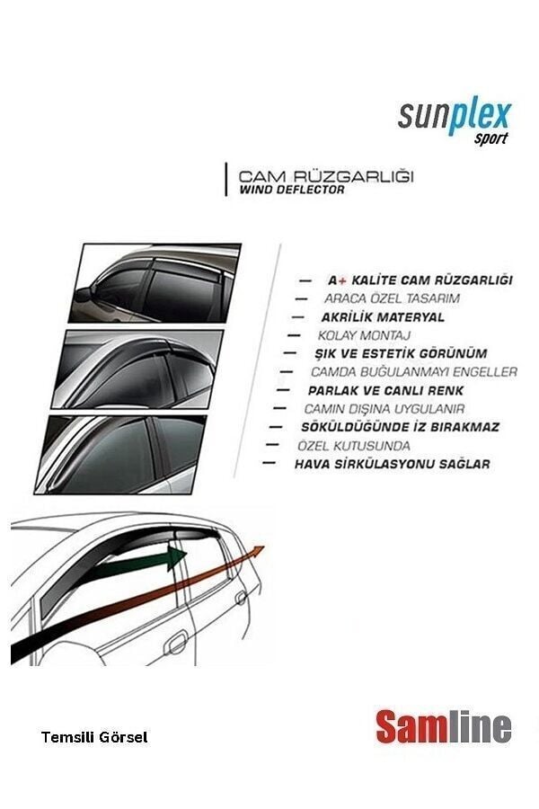 Cam Rüzgarlığı 2'li Set Fiat Fiorino (2008-2024) Tüm Modeller