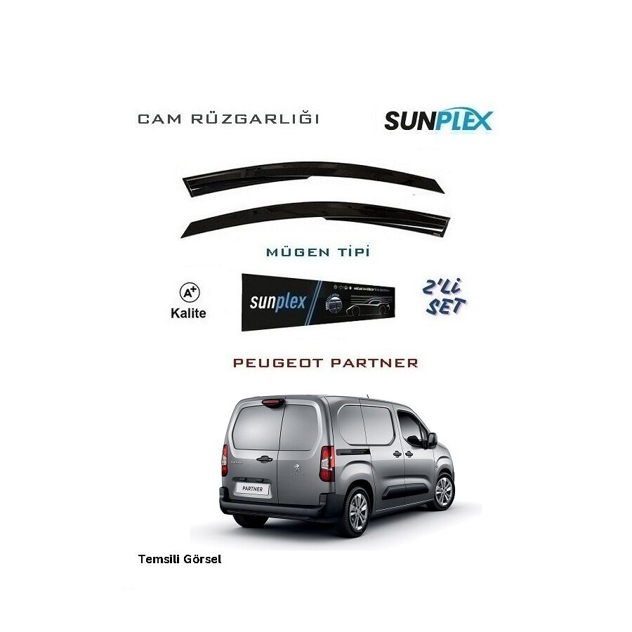 Cam Rüzgarlığı 2'li Set Peugeot Partner  (2019-2023)