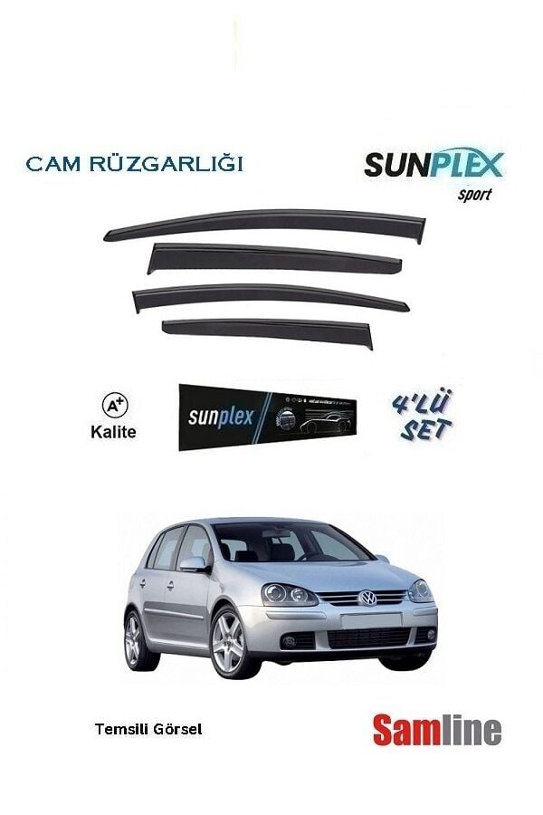 Cam Rüzgarlığı 4'lü Set VW Golf 5 (2005-2009) SUNPLEX