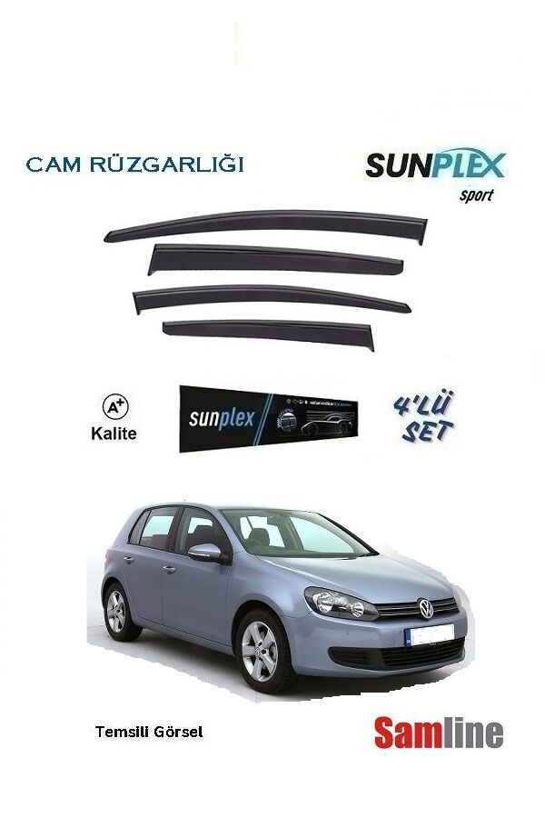 Cam Rüzgarlığı 4'lü Set VW Golf 6 (2009-2012) SUNPLEX