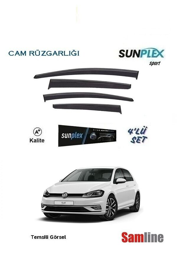 Cam Rüzgarlığı 4'lü Set VW Golf 7.5 (2017-2019) SUNPLEX