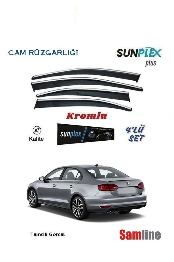 Cam Rüzgarlığı 4'lü Set VW Jetta (2011-2017) SUNPLEX Sport