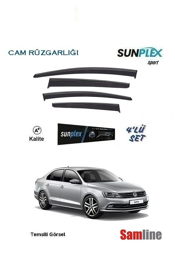 Cam Rüzgarlığı 4'lü Set VW Jetta (2011-2017) SUNPLEX Sport