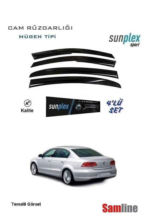 Cam Rüzgarlığı 4'lü Set VW Passat B7 (2011-2014) SUNPLEX