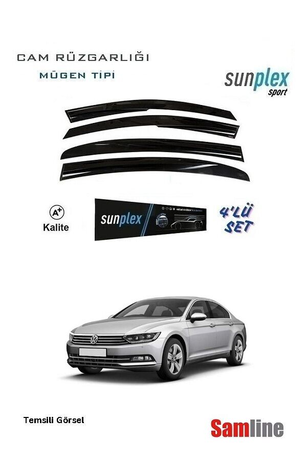 Cam Rüzgarlığı 4'lü Set VW Passat B8 (2015-2020) SUNPLEX