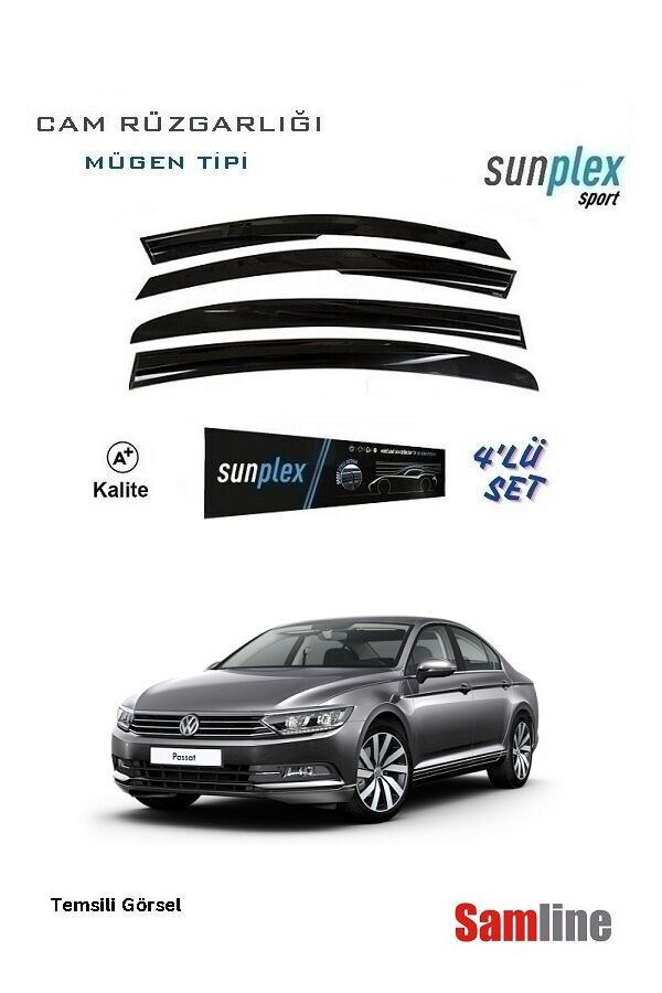 Cam Rüzgarlığı 4'lü Set VW Passat B8 (2015-2020) SUNPLEX