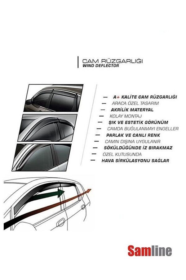 Cam Rüzgarlığı Kromlu 4'lü Set VW Golf 6 (2009-2012) SUNPLEX