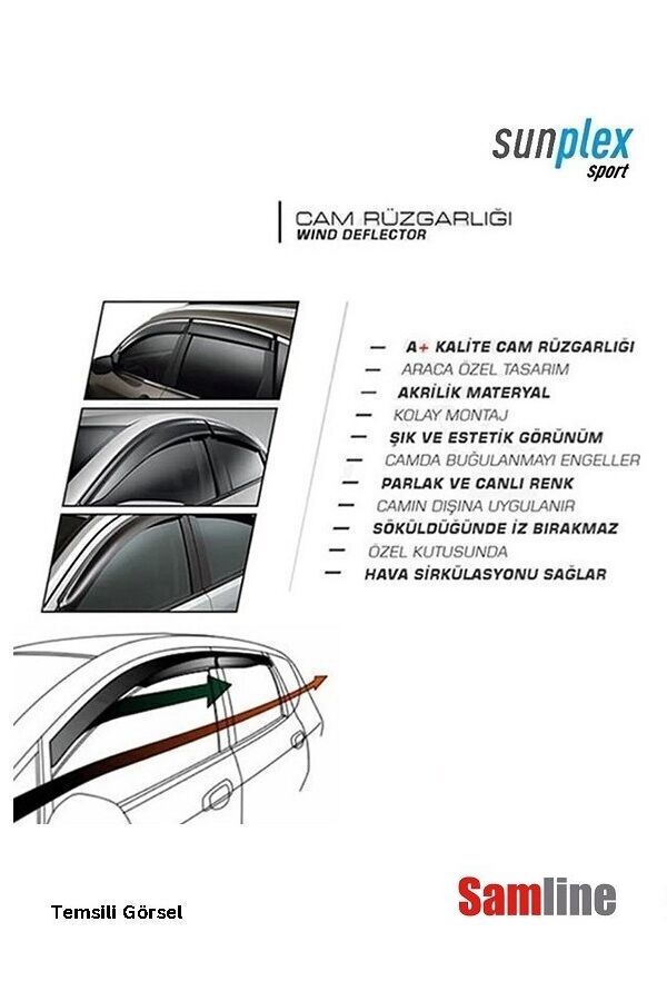 Cam Rüzgarlığı 4'lü Set Honda Civic Sedan Fb7 (2012-2016)