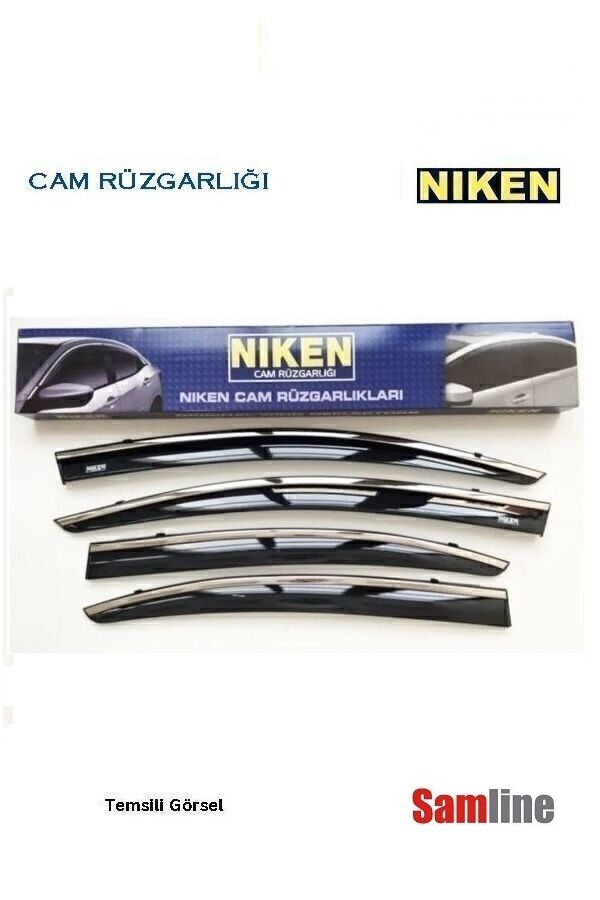 Cam Rüzgarlığı Kromlu 4'lü Set Ford Fiesta 2009