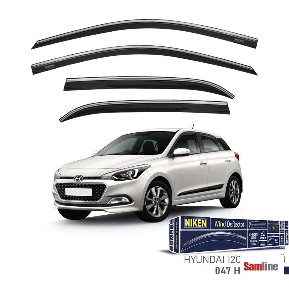 Cam Rüzgarlığı Kromlu 4'lü Set Hyundai İ20 (2015-2020)