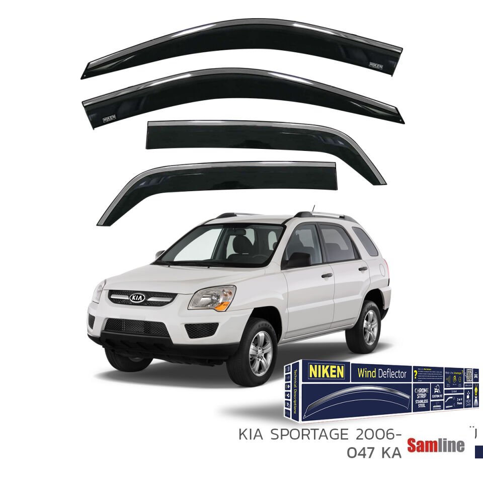 Cam Rüzgarlığı Kromlu 4'lü Set Kia Sportage (2006-2009)