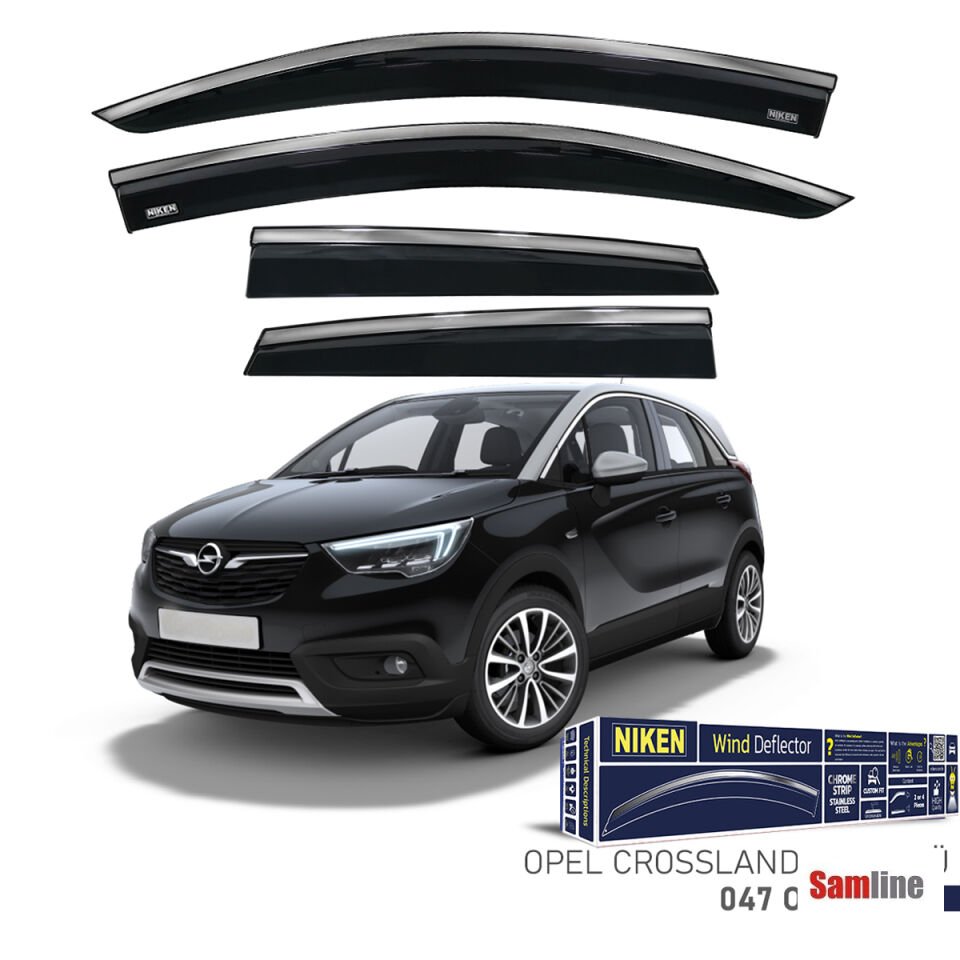 Cam Rüzgarlığı Kromlu 4'lü Set Opel Crossland (2018+)