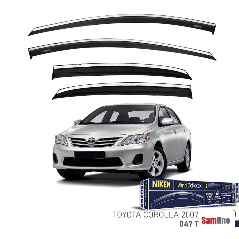 Cam Rüzgarlığı Kromlu 4'lü Set Toyota Corolla (2007-2012)