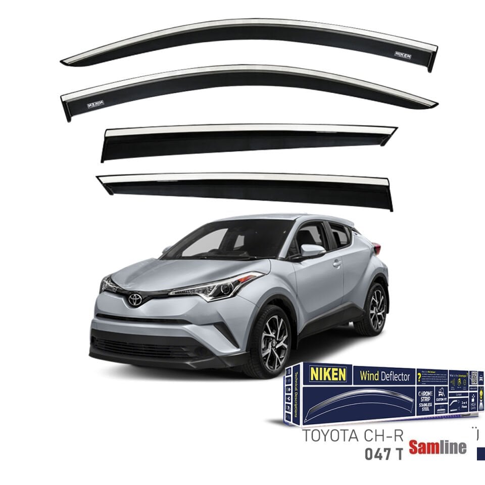 Cam Rüzgarlığı Kromlu 4'lü Set Toyota CH-R (2018+)