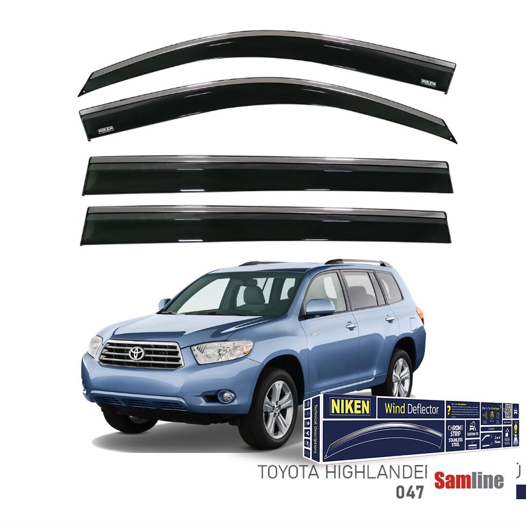 Cam Rüzgarlığı Kromlu 4'lü Set Toyota Highlander (2008+)