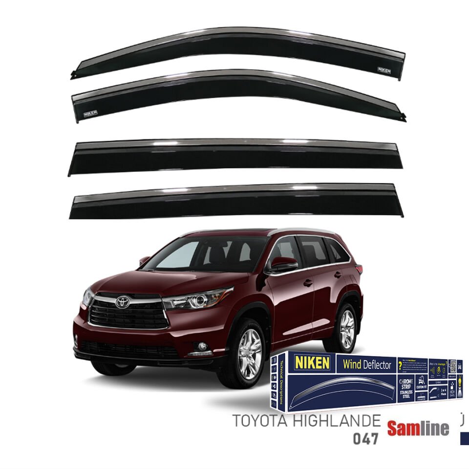 Cam Rüzgarlığı Kromlu 4'lü Set Toyota Highlander (2015+)