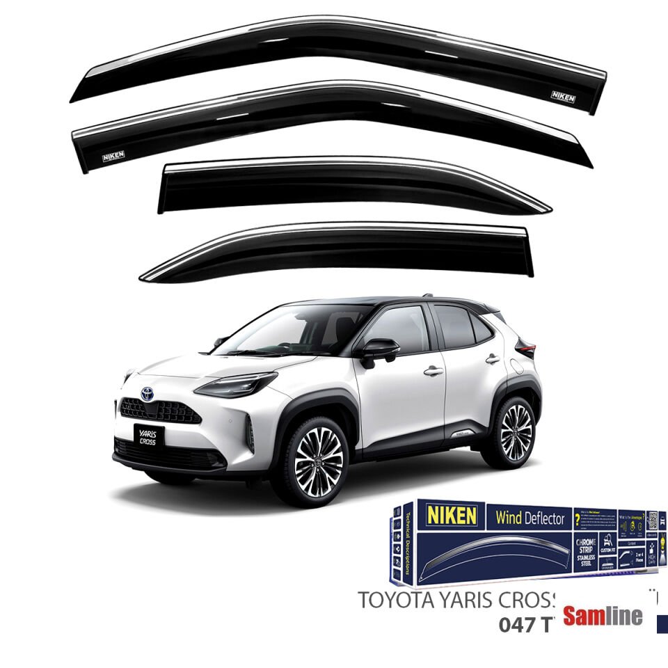 Cam Rüzgarlığı Kromlu 4'lü Set Toyota Yaris Cross (2021+)