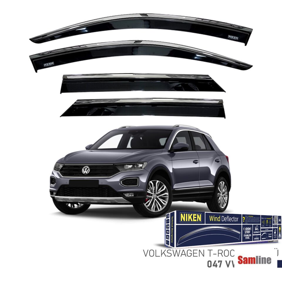 Cam Rüzgarlığı Kromlu 4'lü Set Volkswagen T-Roc (2019+)