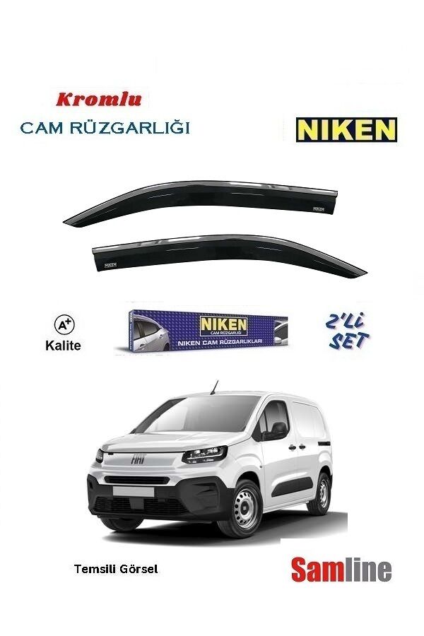 Cam Rüzgarlığı Kromlu 2'li Set Fiat Doblo Cargo (2023-2025)