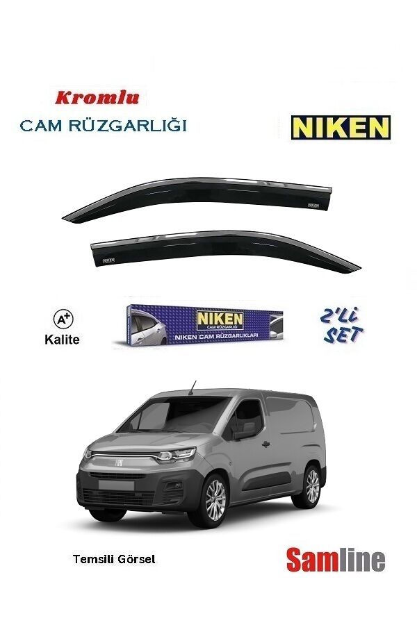 Cam Rüzgarlığı Kromlu 2'li Set Fiat Doblo Cargo (2023-2025)