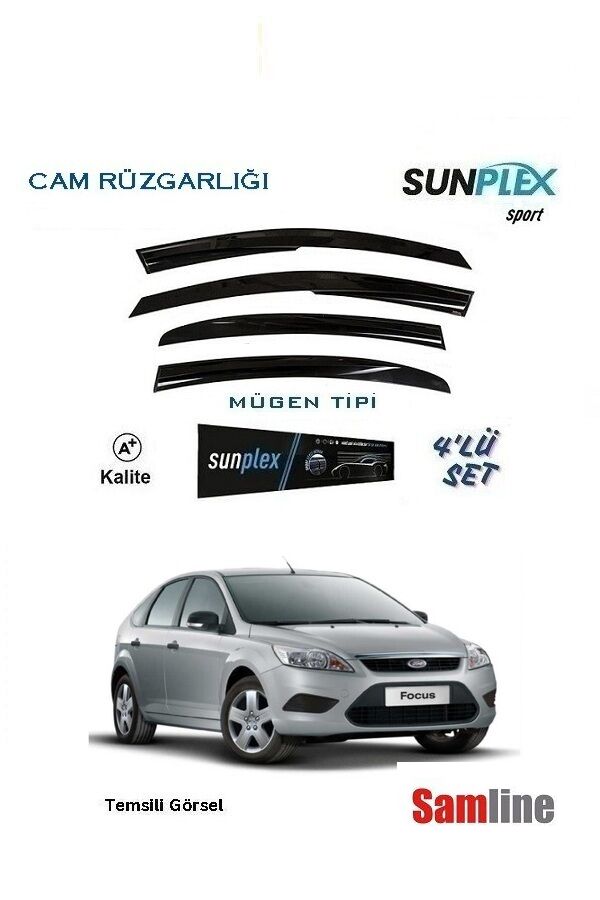 Cam Rüzgarlığı 4'lü Set Ford Focus 2 HB (2005-2010)