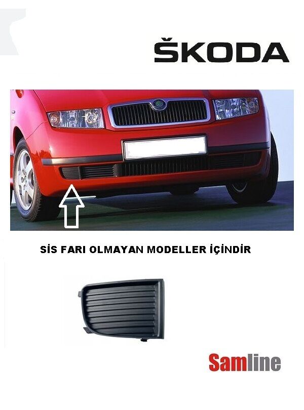 Tampon Kapağı ve Sis Kapağı Sağ-Sol 4'lü Set Skoda Fabıa (2001-2005)