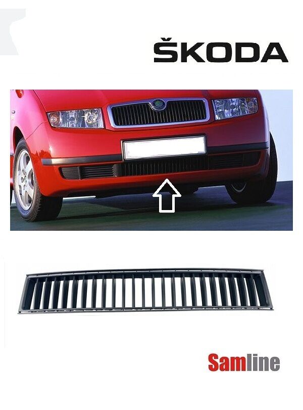 Tampon Kapağı Orta Izgara ve Sis Kapağı Sağ-Sol  5'li Set Skoda Fabıa (2001-2005)