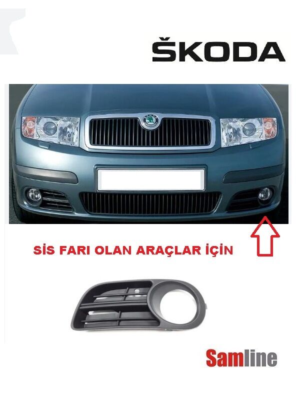 Tampon Sis Çerçevesi (Sis Kapağı) Sol Skoda Fabıa (2005-2007)