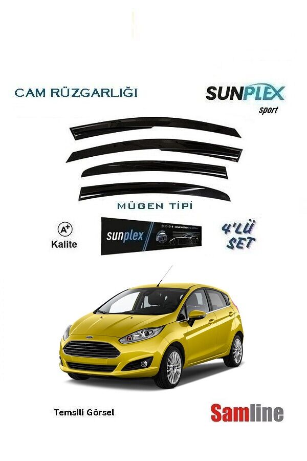 Cam Rüzgarlığı 4'lü Set Ford Fiesta (2013-2017)