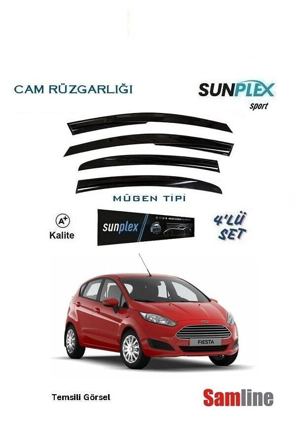 Cam Rüzgarlığı 4'lü Set Ford Fiesta (2013-2017)