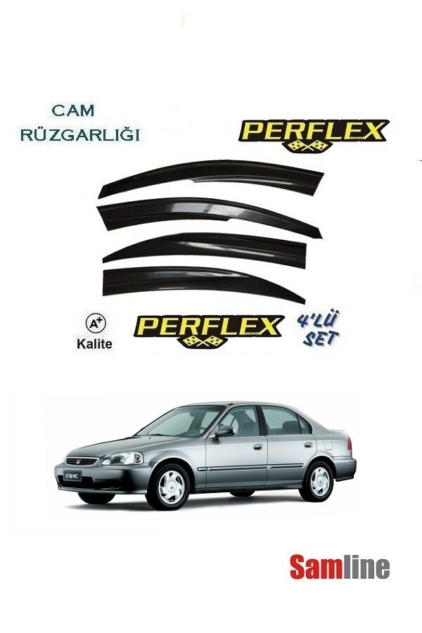 Cam Rüzgarlığı 4'lü Set Honda Civic Sedan (1997-2001)